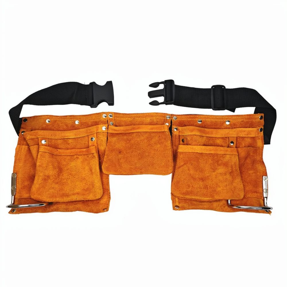 Heavy Equipment Electrician - กระเป๋าเก็บเครื่องมือหนัง สำหรับจัดระเบียบกระเป๋าคาดเอว Dingfeng กล่องเก็บอุปกรณ์สำหรับช่างไฟฟ้าและช่างไม้ระดับมืออาชีพ แข็งแรงทนทาน